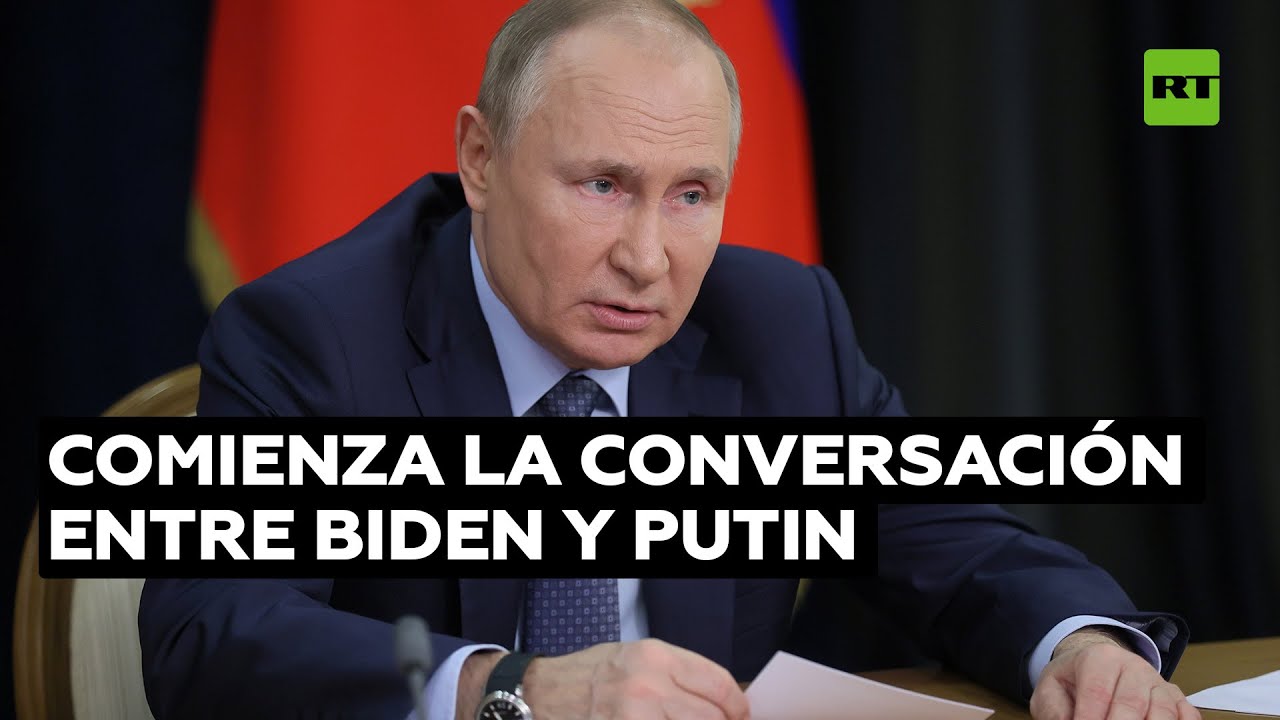 Comienza la videoconferencia entre Biden y Putin