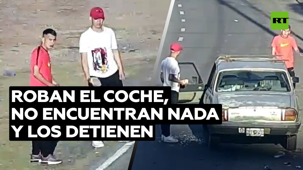 Dos ladrones abren un coche, no encuentran nada, y son detenidos por la Policía @RT Play en Español
