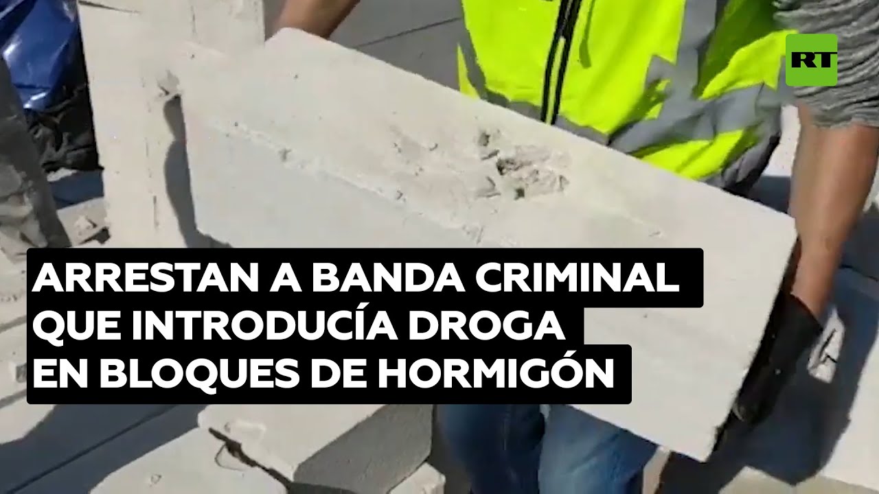 Desarticulan en España red de narcotráfico que ocultaba droga en bloques de hormigón