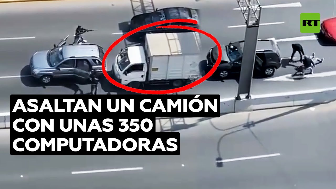 Roban a plena luz del día un camión con más de 300 computadoras en Perú @RT Play en Español