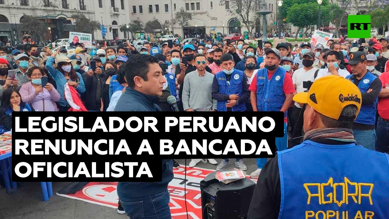 Congresista peruano renunció a la bancada oficialista al no recibir apoyo a moción de vacancia