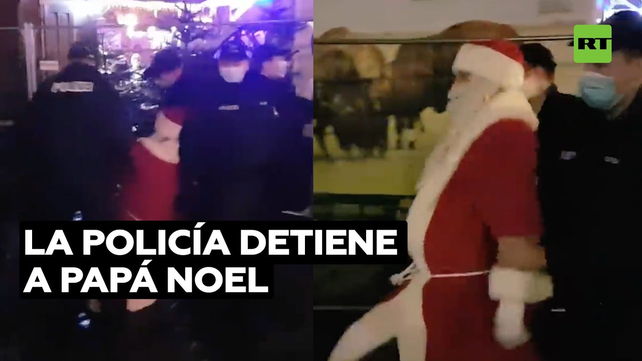 La Policía alemana detiene a Papá Noel en un mercado navideño @RT Play en Español