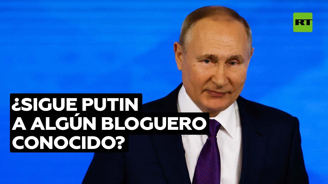 Putin bromea al responder a la pregunta sobre si sigue a algún bloguero famoso
