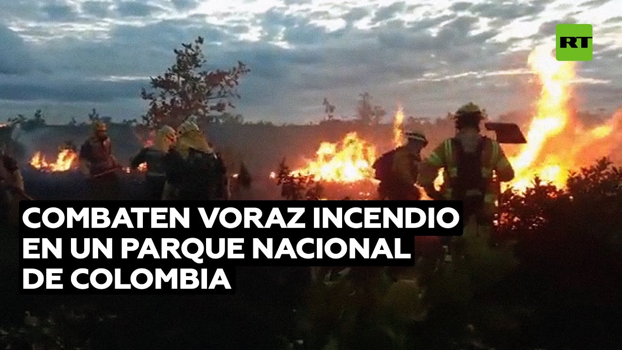 Gigantesco incendio arrasa un parque nacional en Colombia