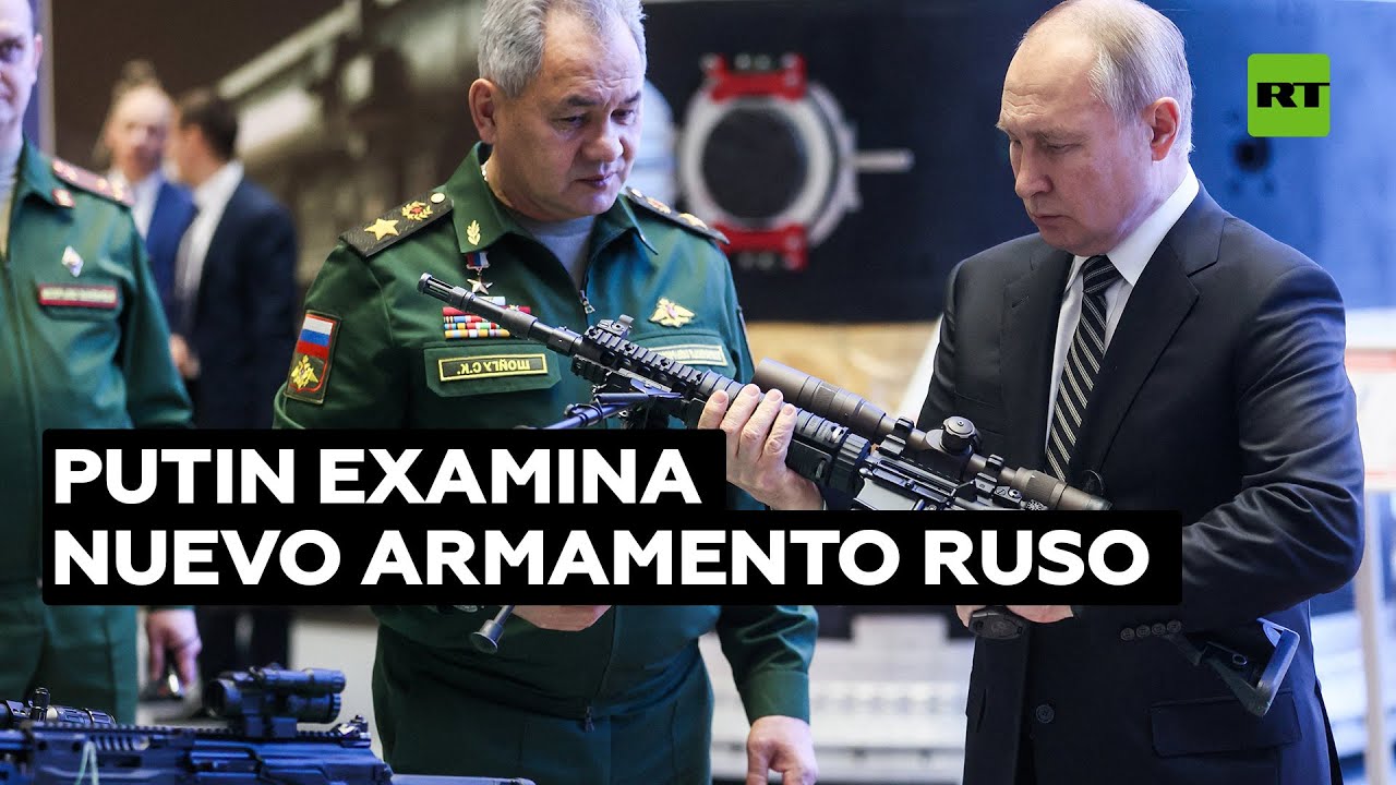Shoigú muestra a Putin el nuevo equipamiento del Ejército ruso