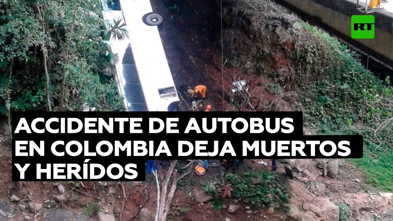 Accidente de autobús en Colombia deja al menos siete personas muertas y 31 heridos