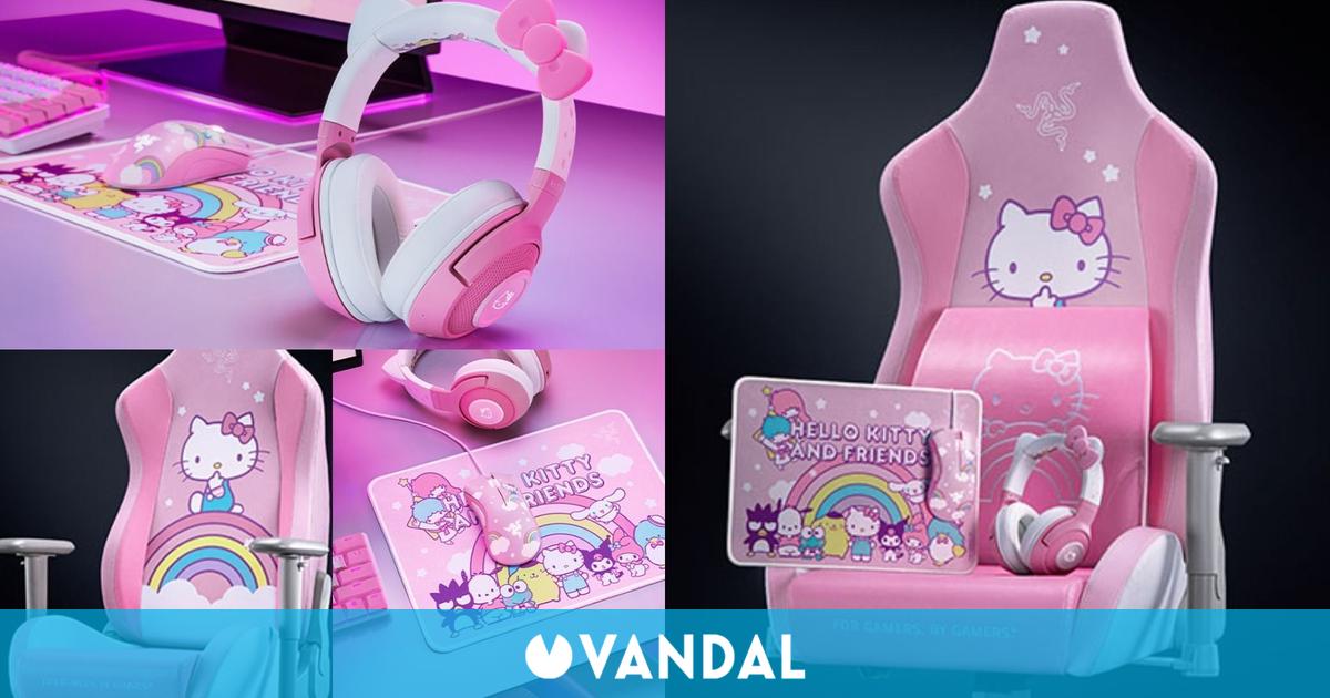 Hello Kitty tendrá su propia silla y periféricos ‘gaming’ en colaboración con Razer