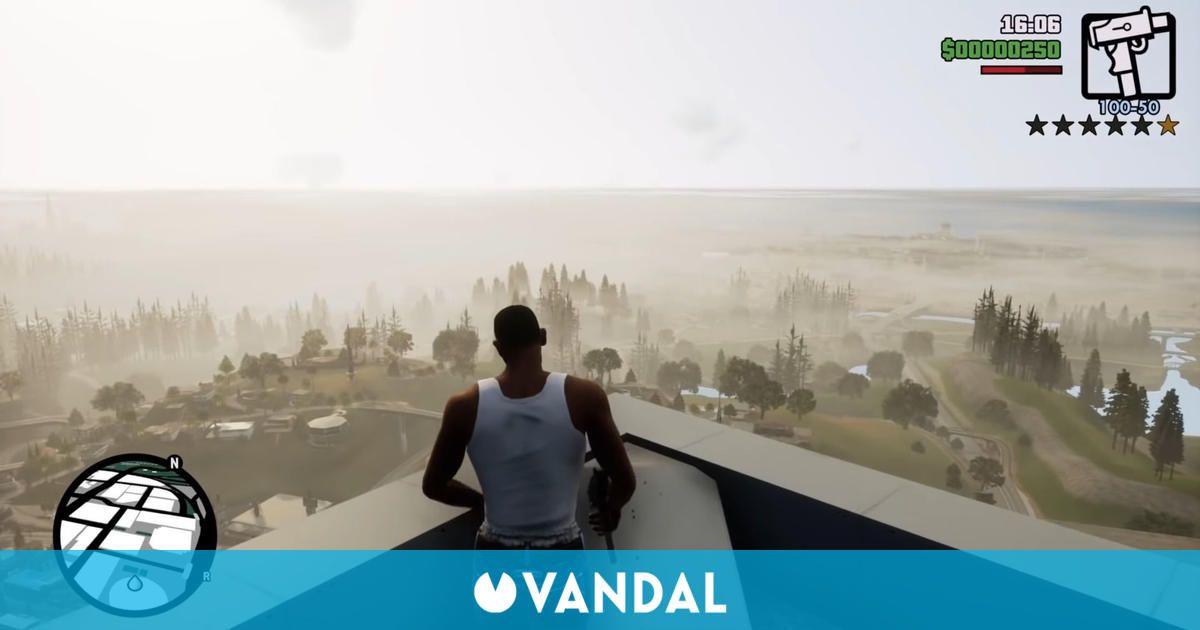 GTA: San Andreas Definitive Edition añade niebla y luce mucho mejor