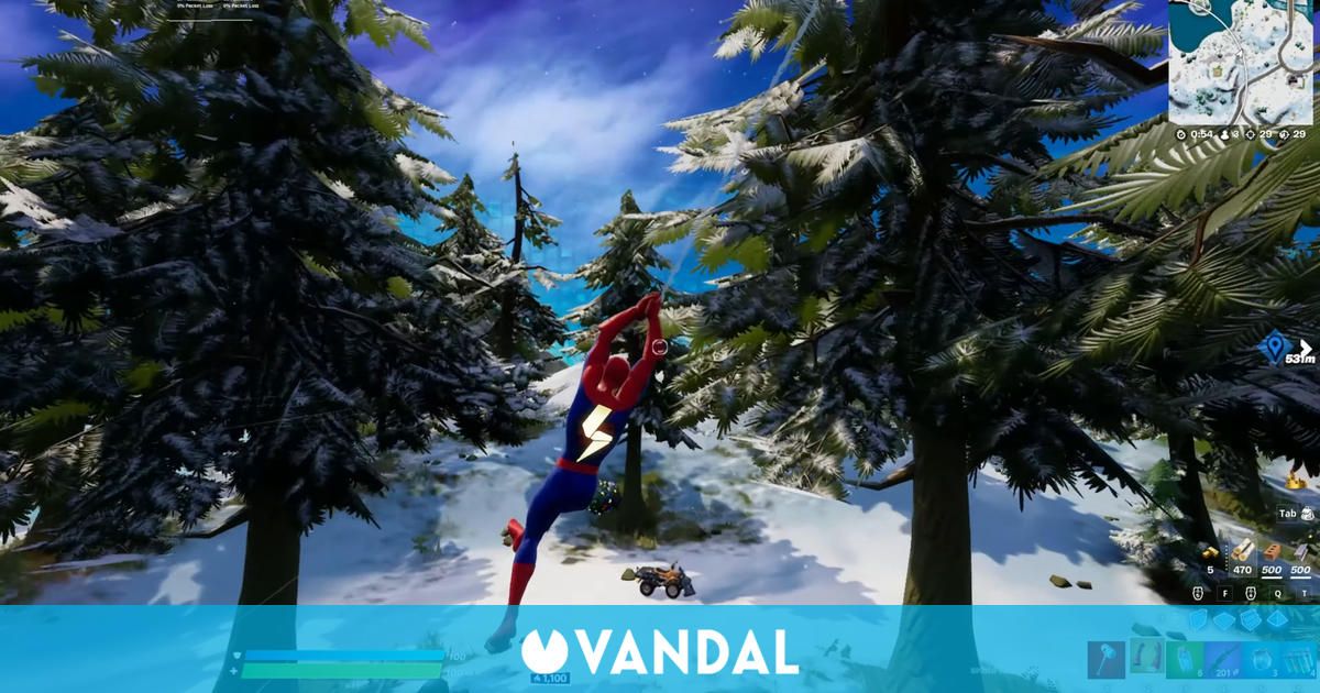 Fortnite: Así es el espectacular movimiento de balanceo que ha llegado con Spider-Man