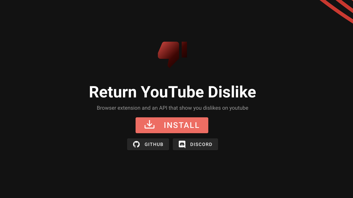 Esta extensión permite recuperar los «No me gusta» en YouTube
