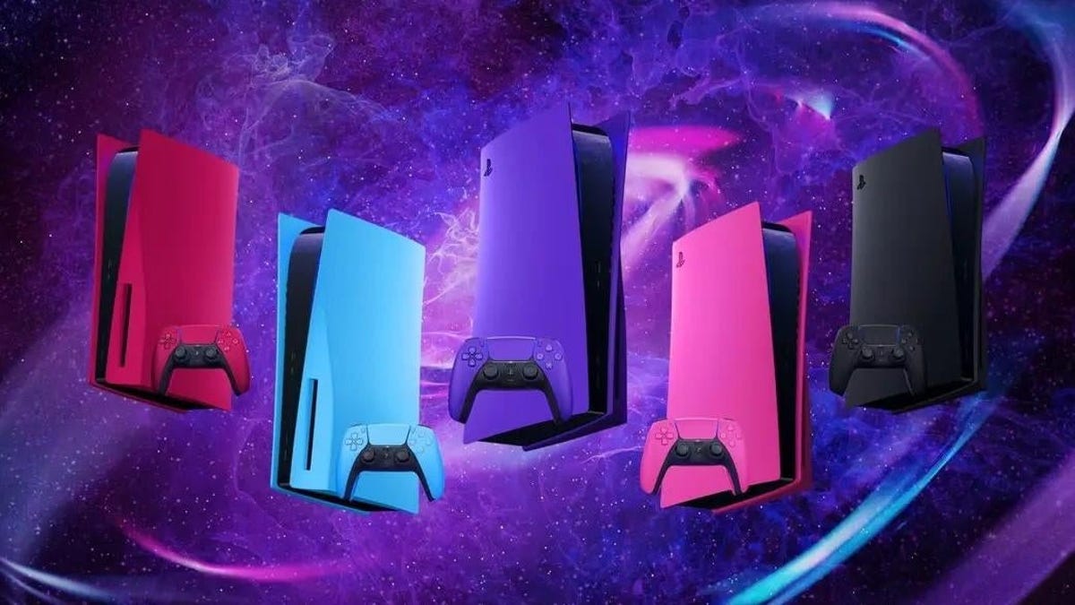 Sony comienza a vender tapas de colores para PlayStation 5