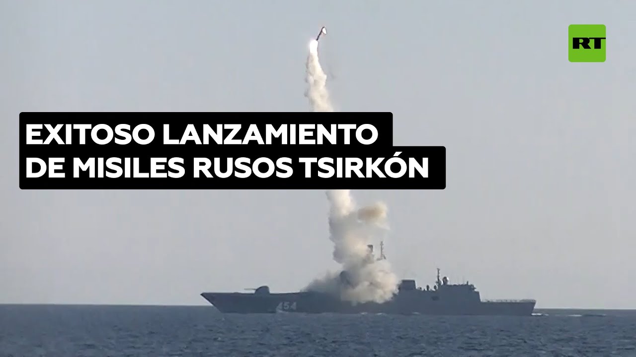 Putin: realizaron con éxito una prueba de lanzamiento de misiles hipersónicos Tsirkón