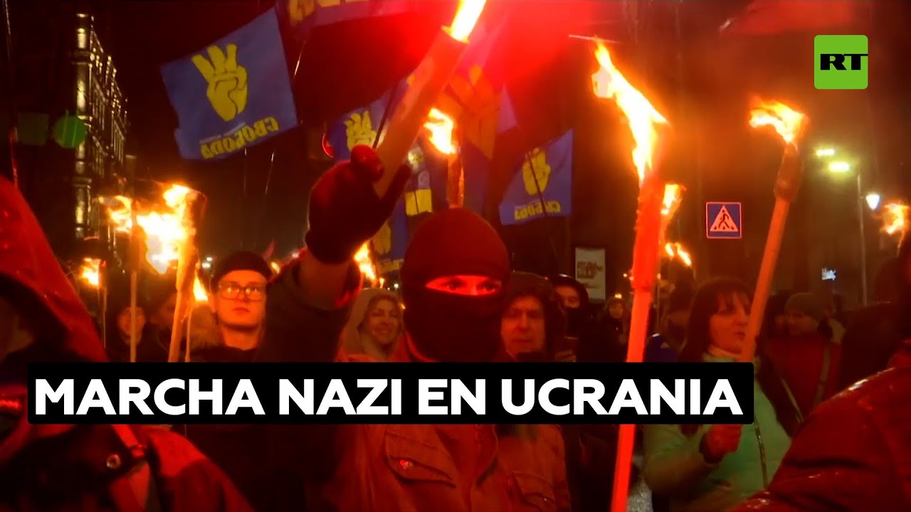 Ultraderechistas marchan en Ucrania en honor del líder nazi