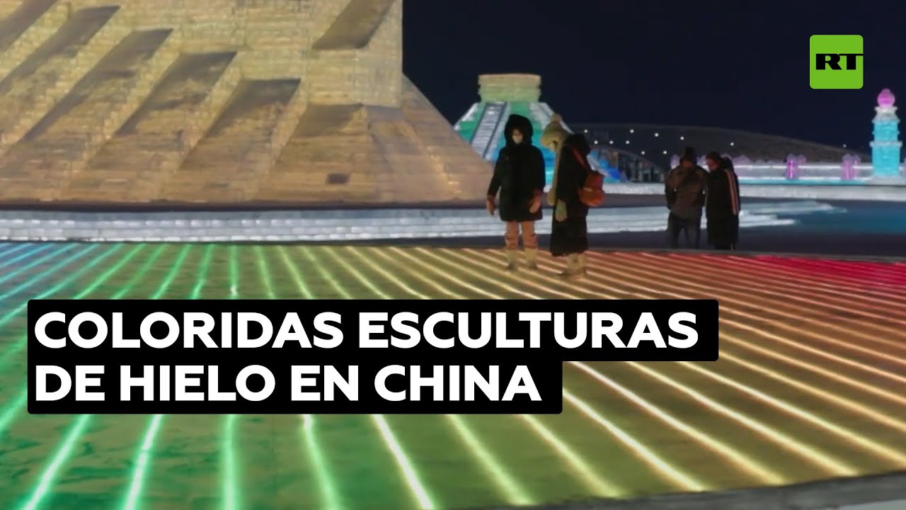 Deslumbrantes estatuas de hielo en China con motivo de los JJ.OO. de Invierno 2022