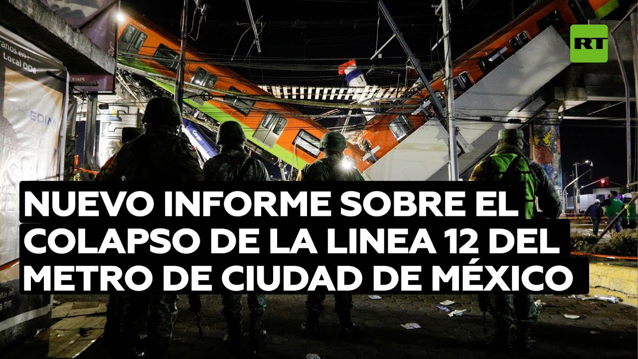 Fiscalía: Se colocaron un 65% de los pernos en el tramo colapsado del metro de la Ciudad de México