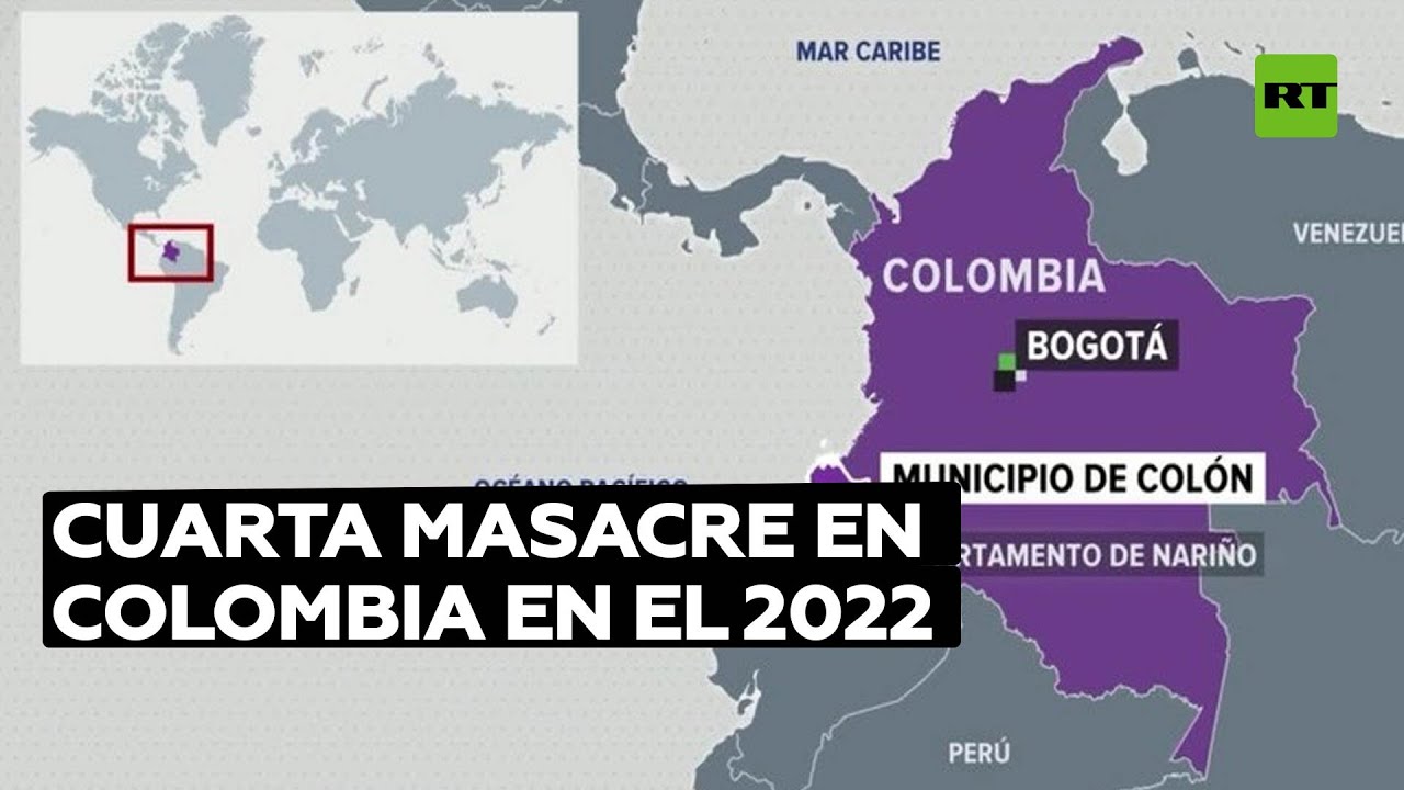 Tres jóvenes muertos y cuatro heridos en la cuarta masacre en Colombia en lo que va del 2022