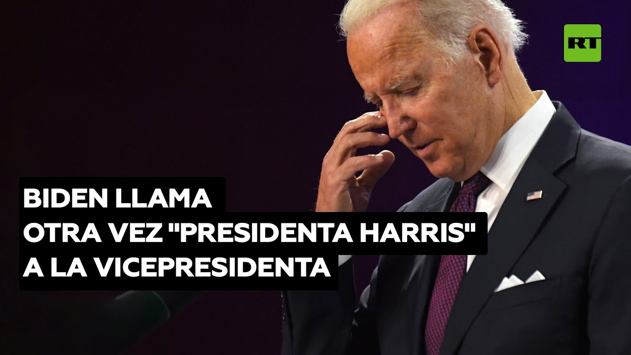 Biden vuelve a referirse a la vicepresidenta Harris como "presidenta" @RT Play en Español