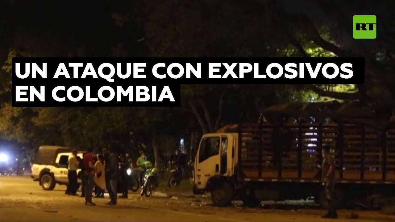 Colombia: ataque terrorista contra un camión del ESMAD deja al menos 11 agentes heridos