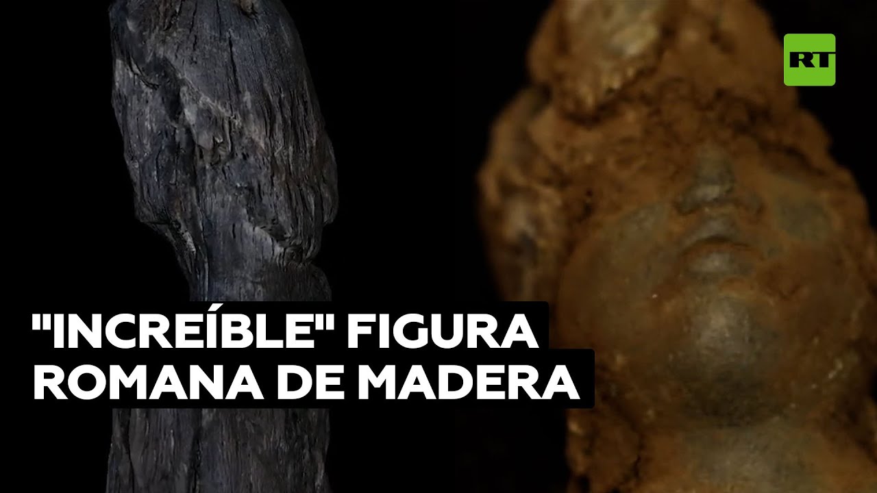 Hallan una rara figura de madera de la época romana en el Reino Unido @RT Play en Español