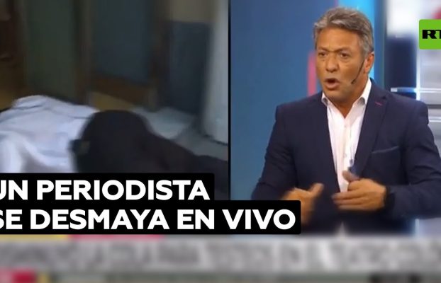 Un periodista argentino se desmaya en vivo @RT Play en Español