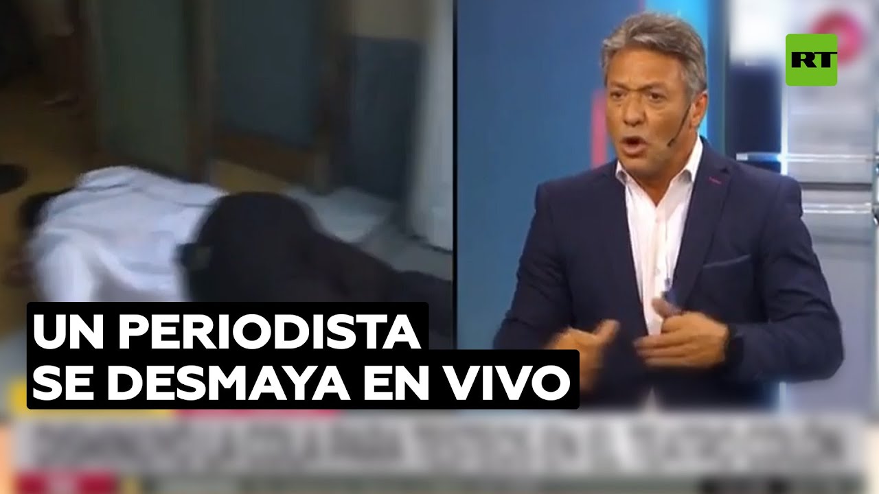 Un periodista argentino se desmaya en vivo @RT Play en Español