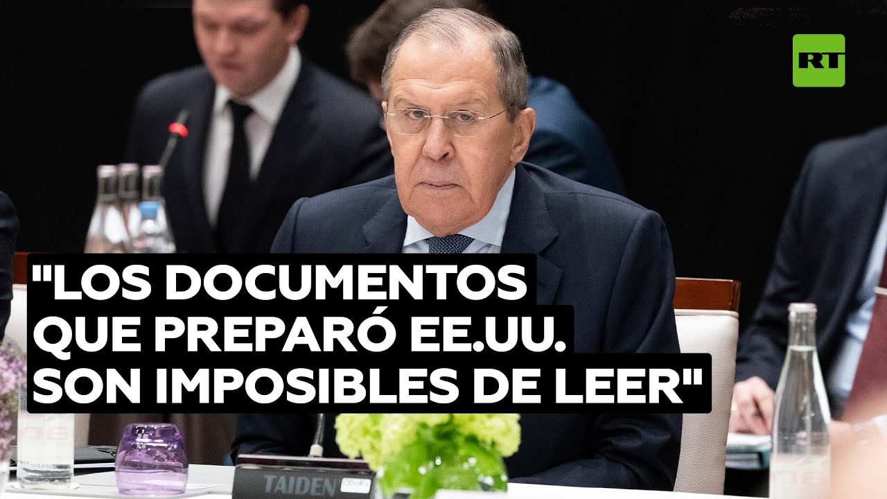 Lavrov: "Hay pura mentira en los documentos que EE.UU. preparó para la reunión con Blinken"