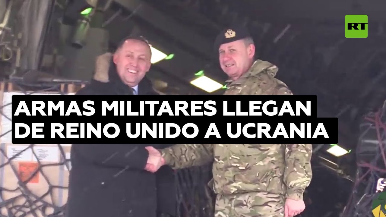 Ucrania recibe un cargamento de armas militares por parte del Reino Unido