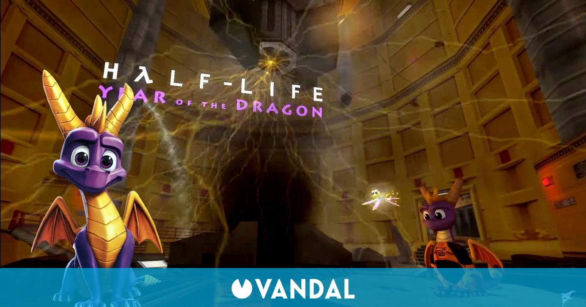 Half-Life: Spyro se convierte en Gordon Freeman gracias a este mod