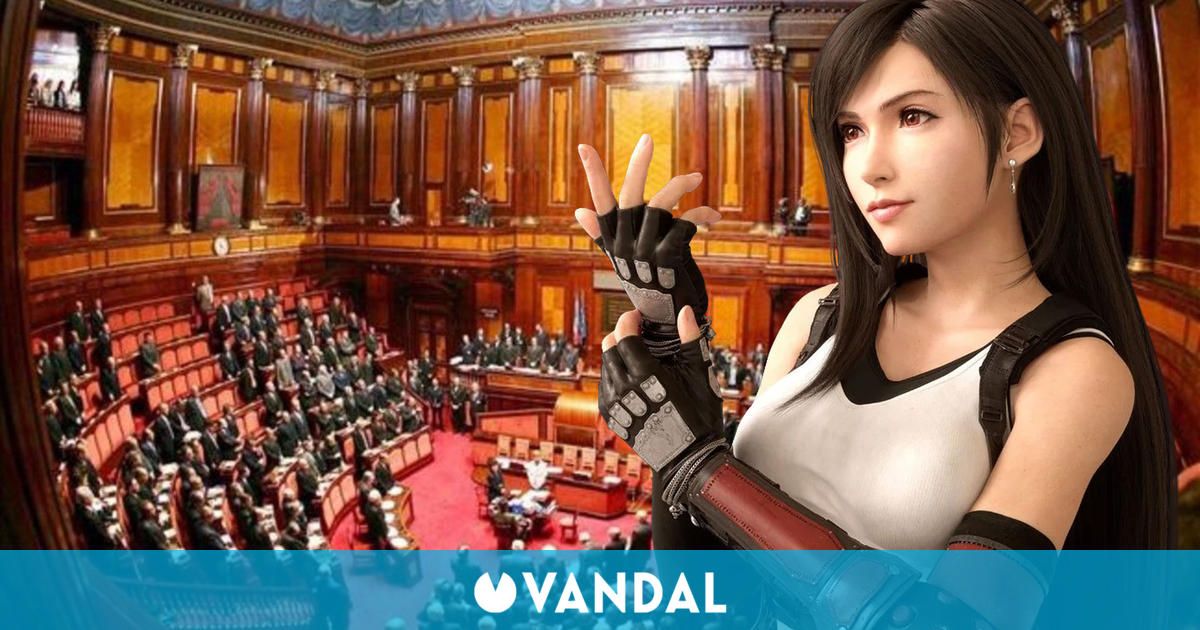 Una reunión del Senado italiano es interrumpida por un video hentai de Final Fantasy