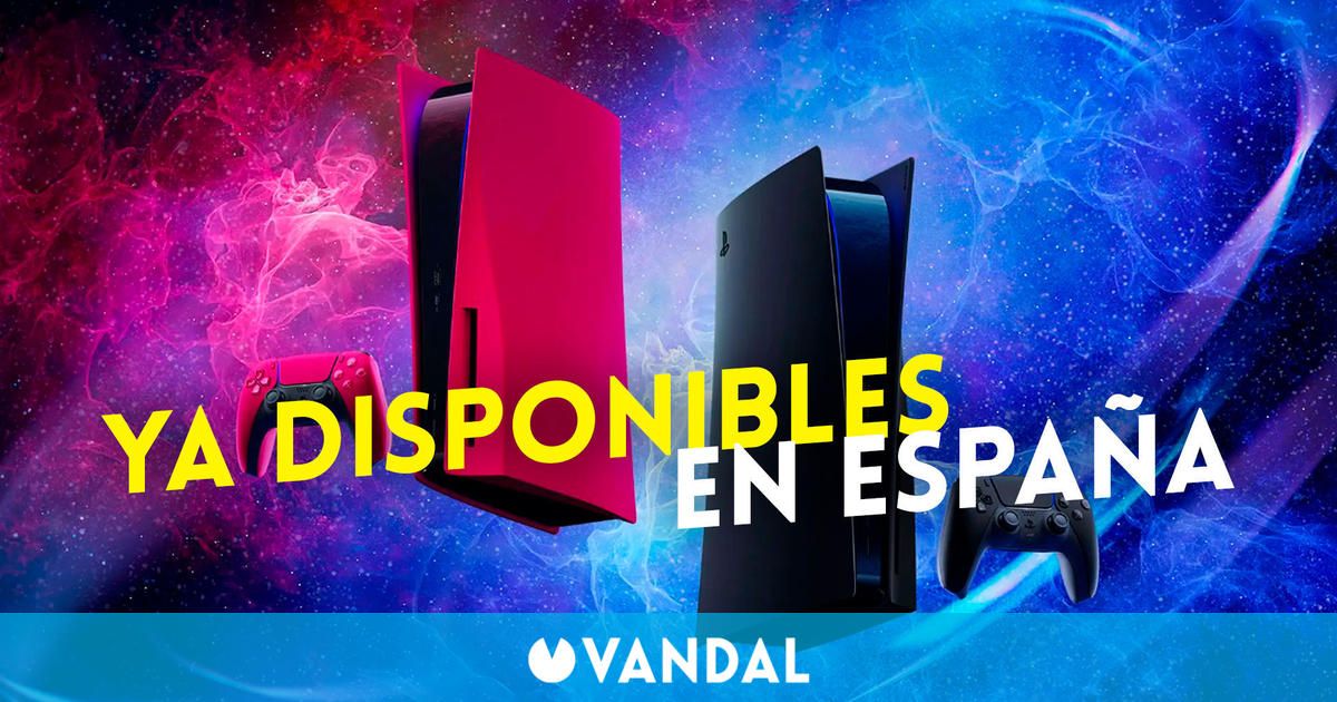Ya disponibles en España las cubiertas roja y negra de PS5: Precio, puntos de venta y más