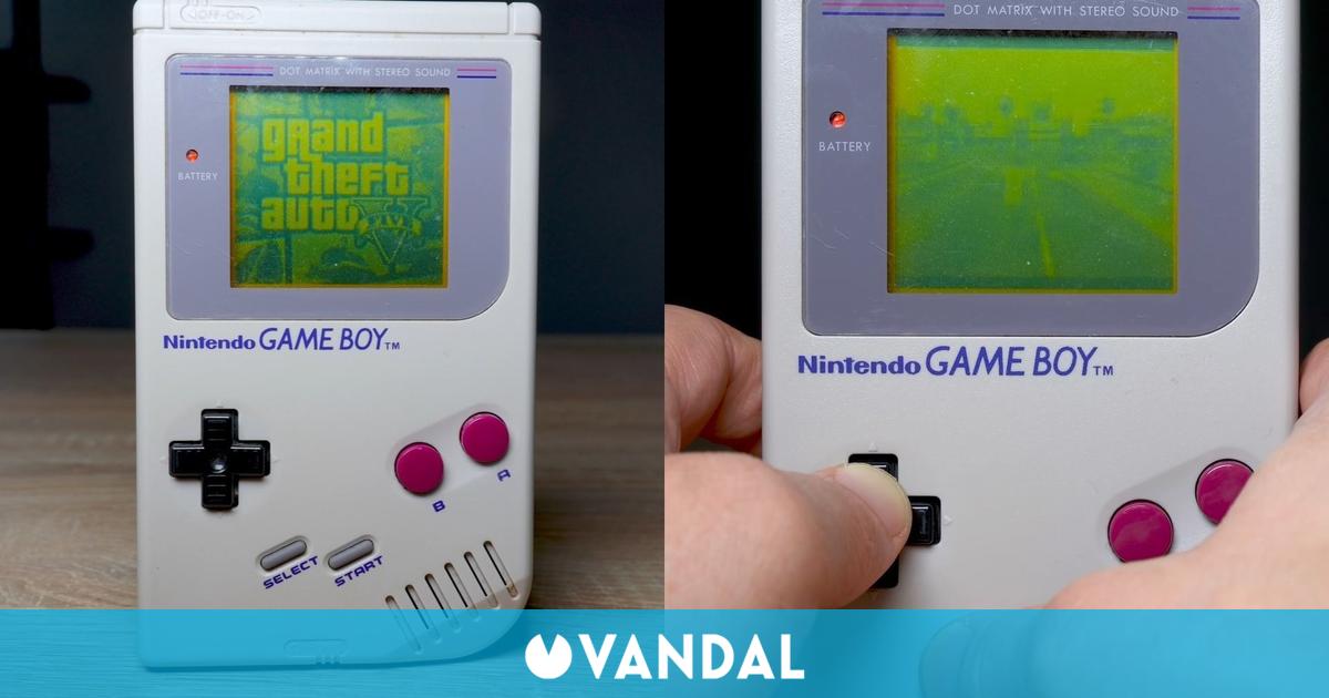 Consigue hacer funcionar GTA 5 en una Game Boy original gracias al streaming