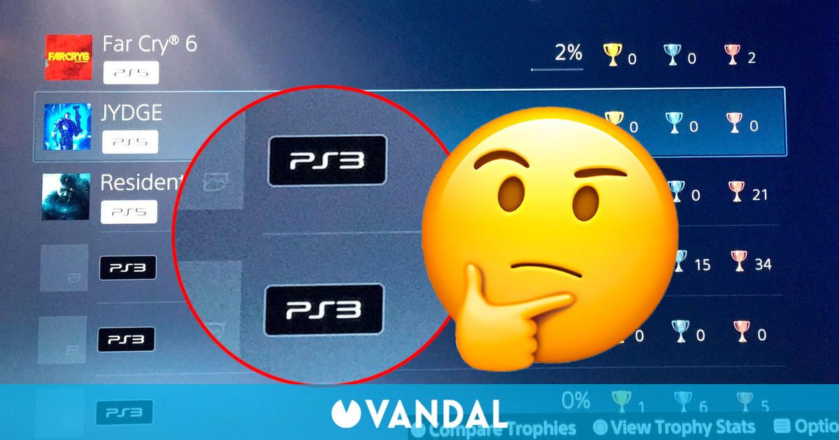 Un fallo en los trofeos de PS4 da pistas sobre la posible retrocompatibilidad de PS5 con PS3