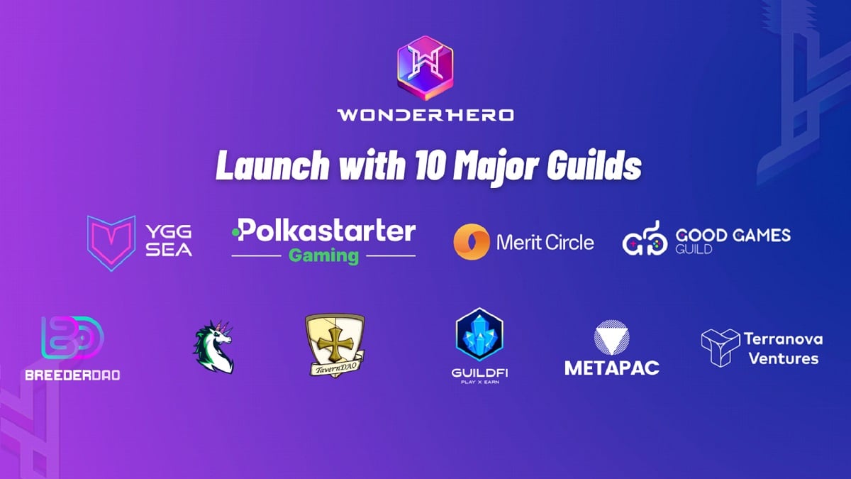 Juego play-to-earn WonderHero primero con 10 grandes gremios el día 1 de lanzamiento