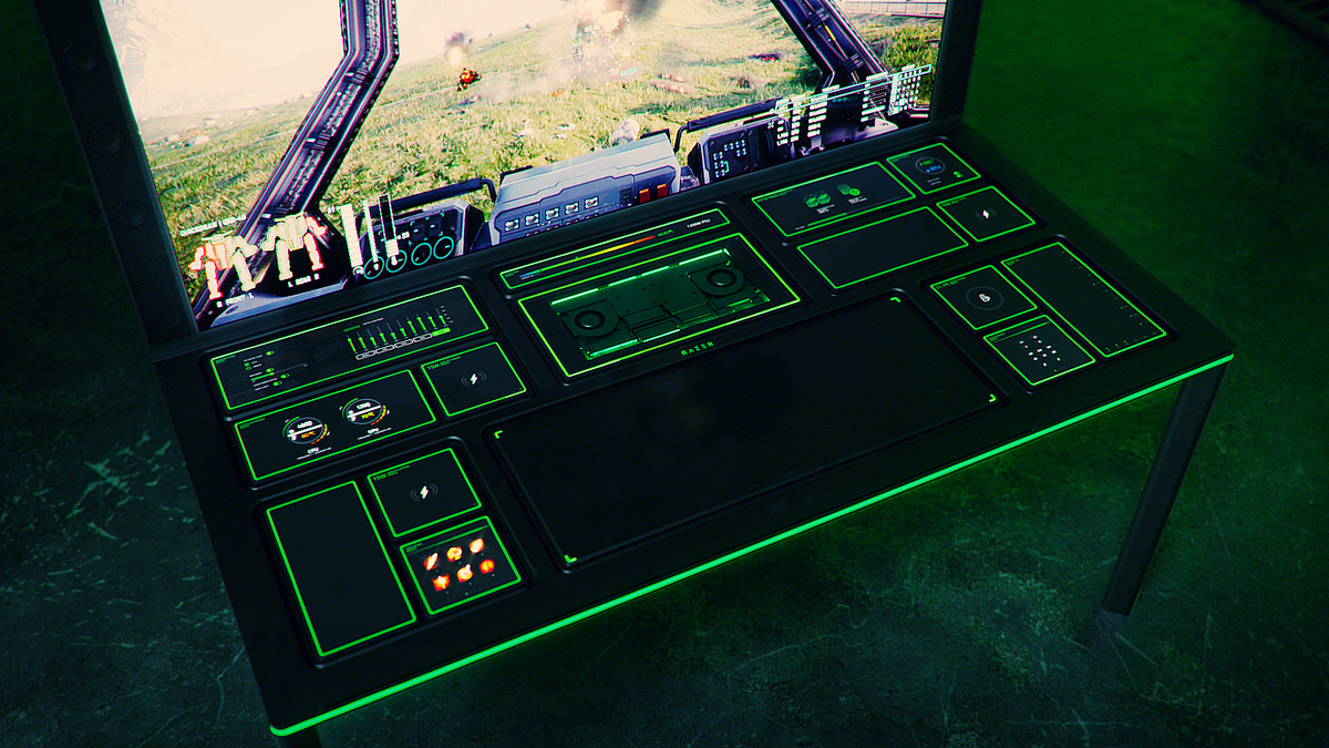 La nueva idea de Razer es una mesa modular para gamers