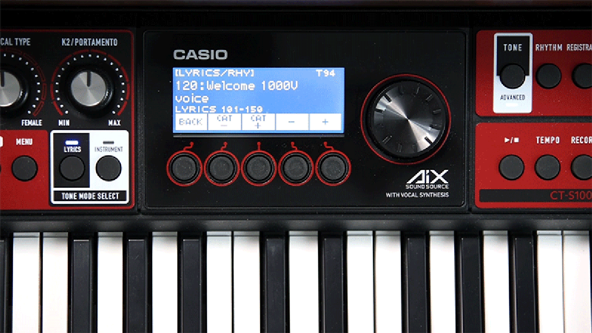 El nuevo teclado de Casio puede cantar cualquier letra