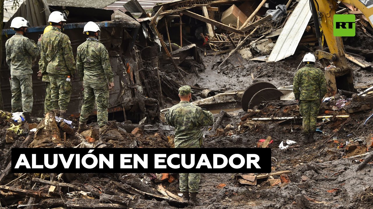 Ascienden a 24 los muertos por el aluvión en Ecuador