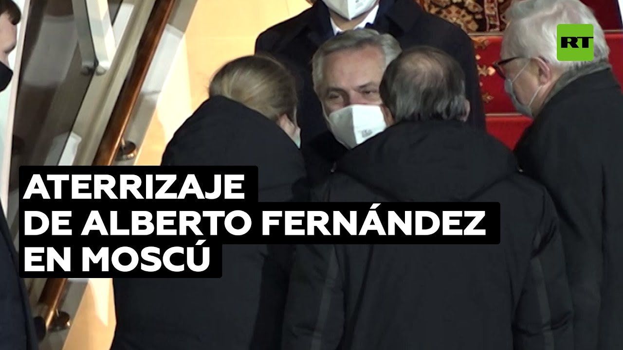 Alberto Fernández llega a Rusia para reunirse con Putin