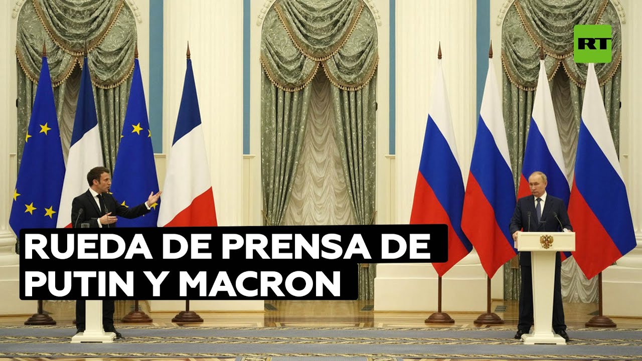 Garantías de seguridad y Ucrania: puntos clave de la rueda de prensa de Putin y Macron
