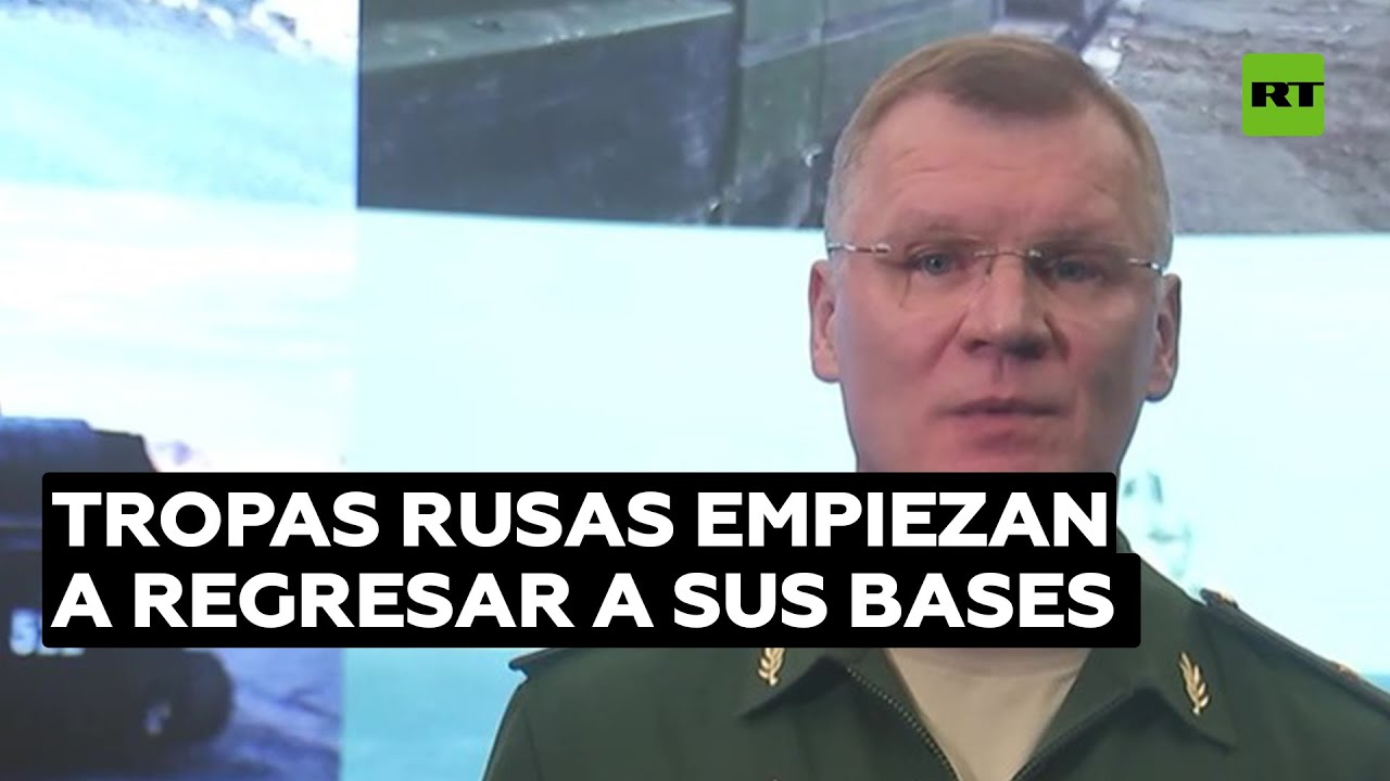 Ministerio de Defensa ruso: todas las tropas regresarán a sus cuarteles tras concluir las maniobras