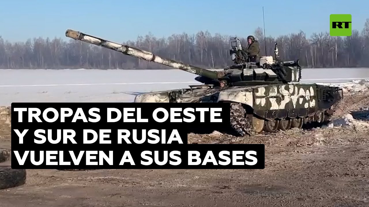 Rusia anuncia el regreso de sus tropas del oeste y del sur a sus bases tras los ejercicios militares