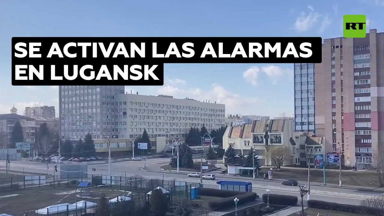 Activan las alarmas de defensa civil en la ciudad de Lugansk