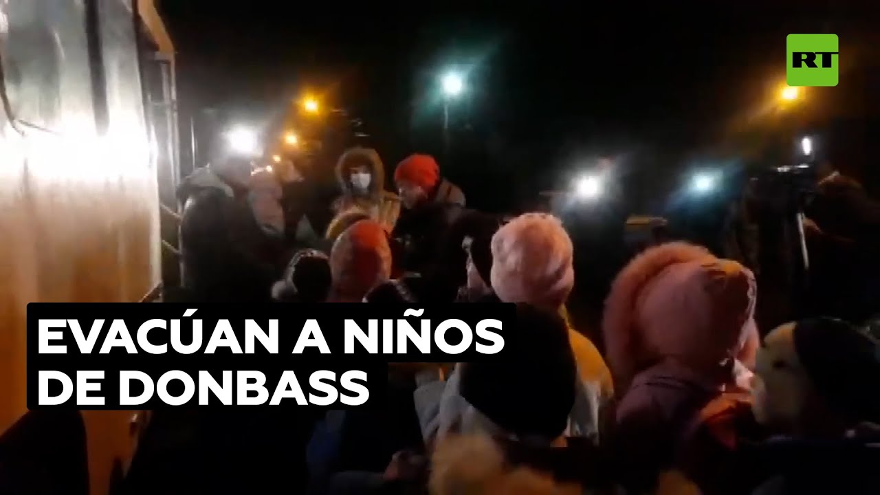 Evacúan a niños de orfanatos e internados de Donetsk