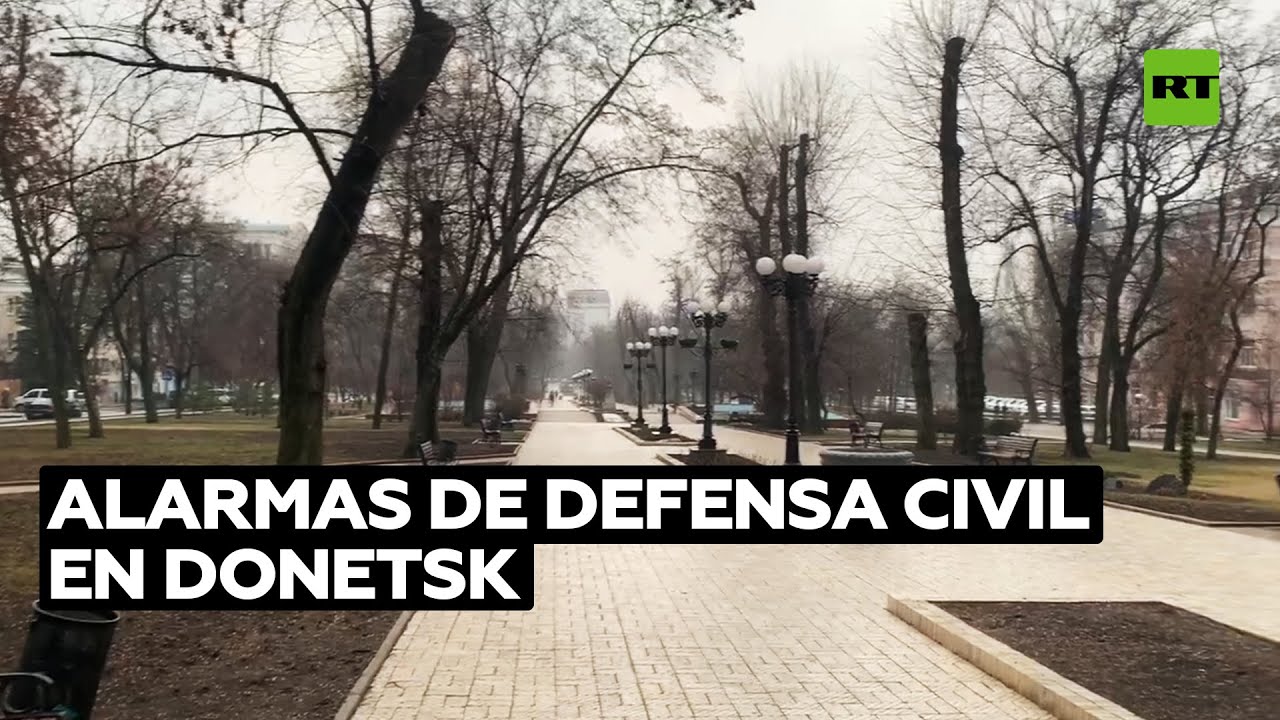 Se activan las alarmas de defensa civil en Donetsk