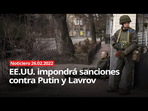 EE.UU. impondrá sanciones contra Putin y Lavrov – NOTICIERO RT 25/02/2022
