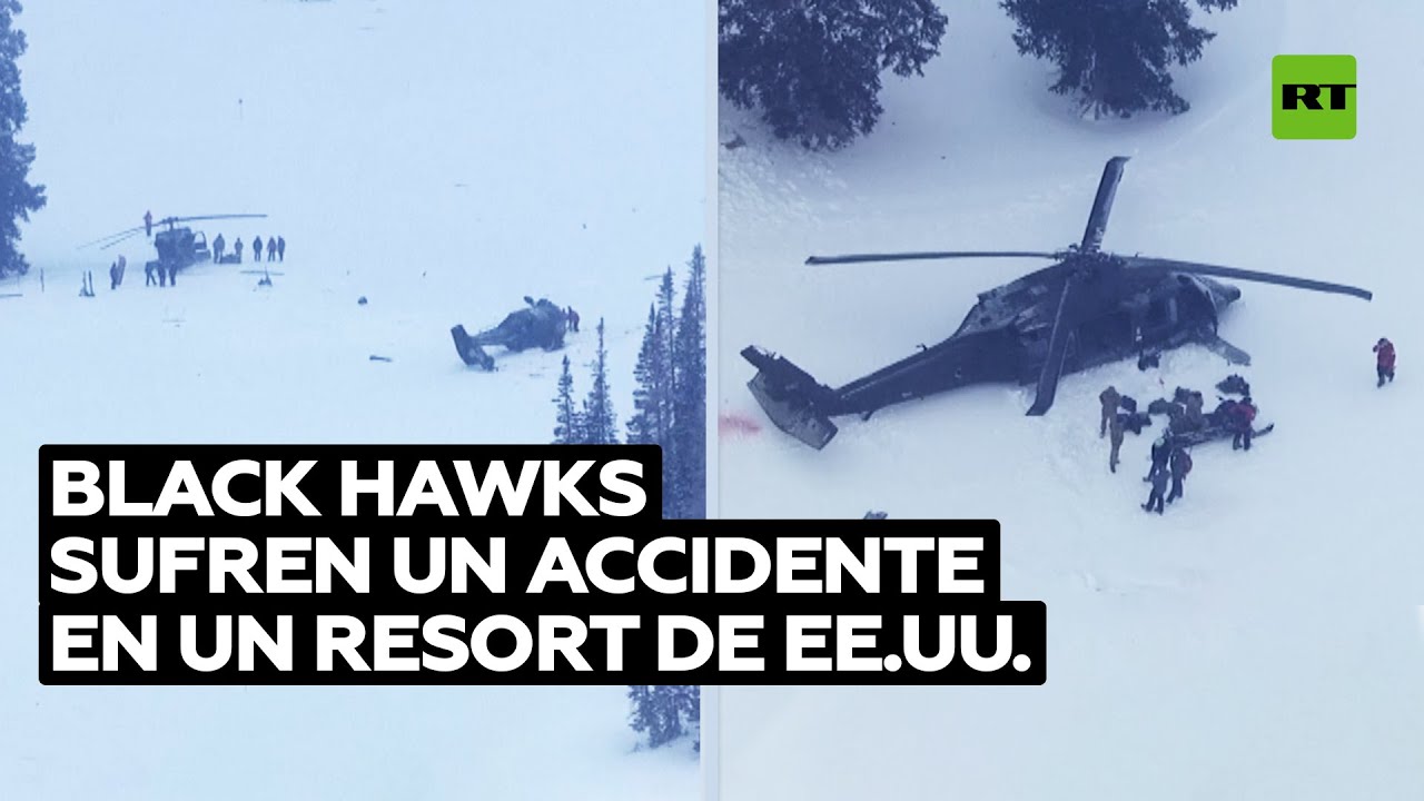 Dos Black Hawks se accidentan en un resort de esquí de EE.UU. @RT Play en Español