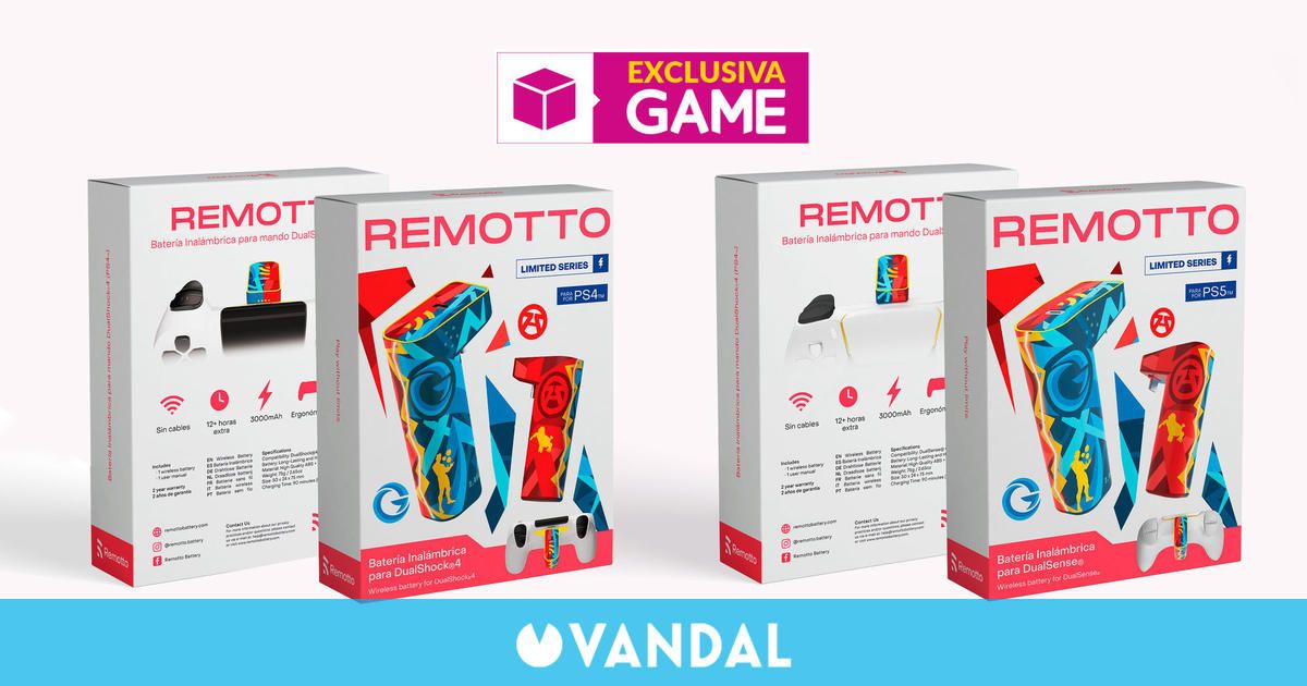 Consigue ya tu batería Remotto edición limitada para tu mando PlayStation en GAME