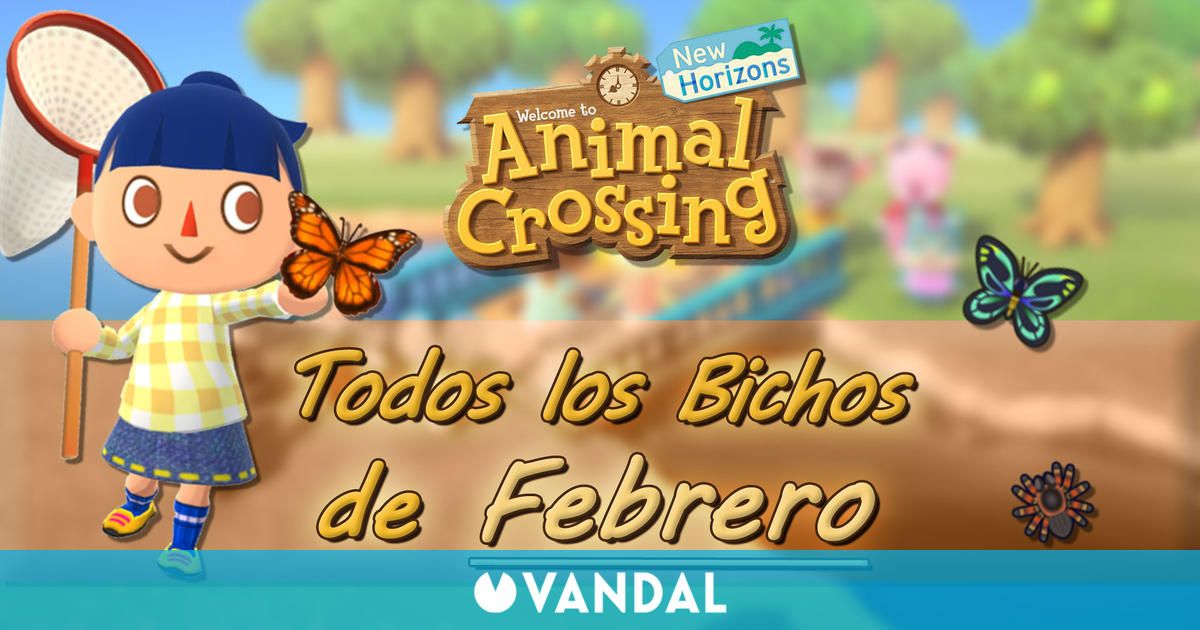 Animal Crossing New Horizons: todos los Bichos disponibles en febrero 2022