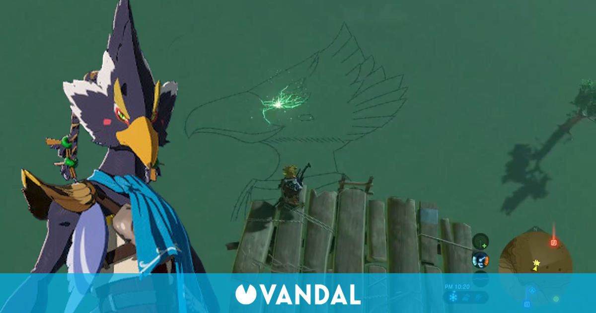 Crean un impresionante dibujo de Revali en Zelda: Breath of the Wild usando armas
