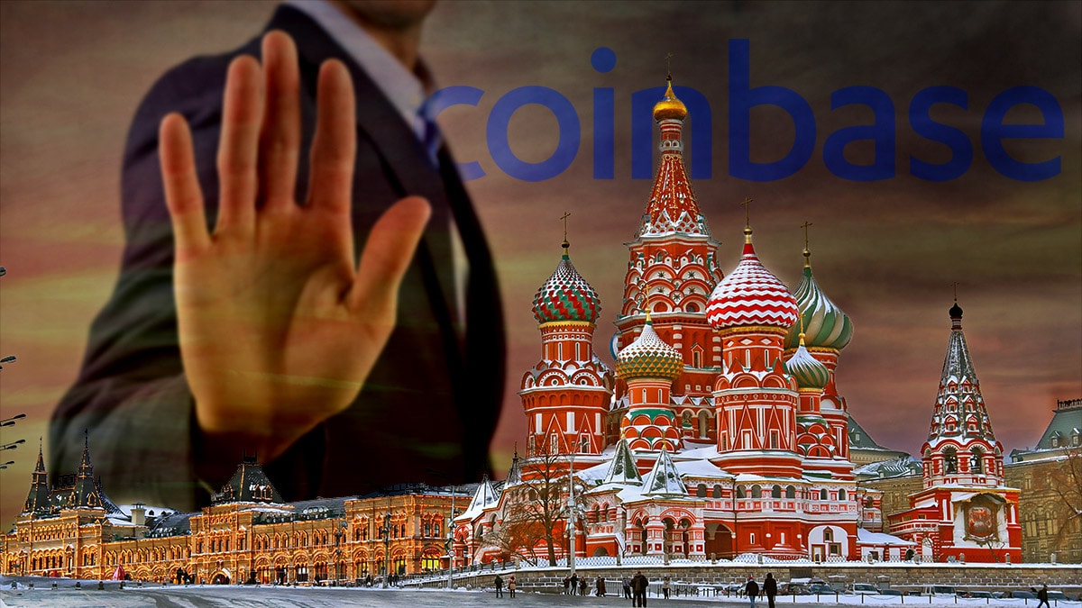Coinbase cede a la presión y se une al bloqueo en contra de Rusia 