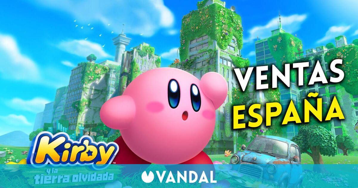 Kirby y la tierra olvidada volvió a ser el juego más vendido en España del 11 al 17 de abril
